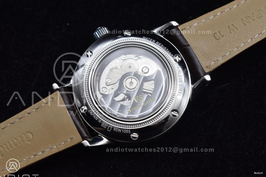 Grand Automatic SS Best 1:1 Seasonal NH Dial Brown GSF Edition Elegance Strap Cream on 890 Seiko Leather 0713